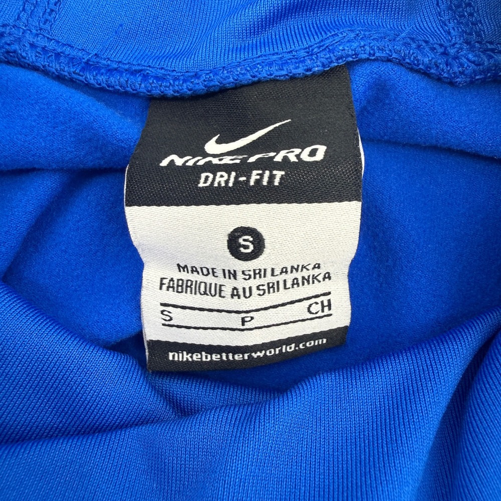 Nike Pro Dri-FIT Cowl Neck Long Sleeve Top Blue 620415-439 Womens Small - Picture 3 of 10